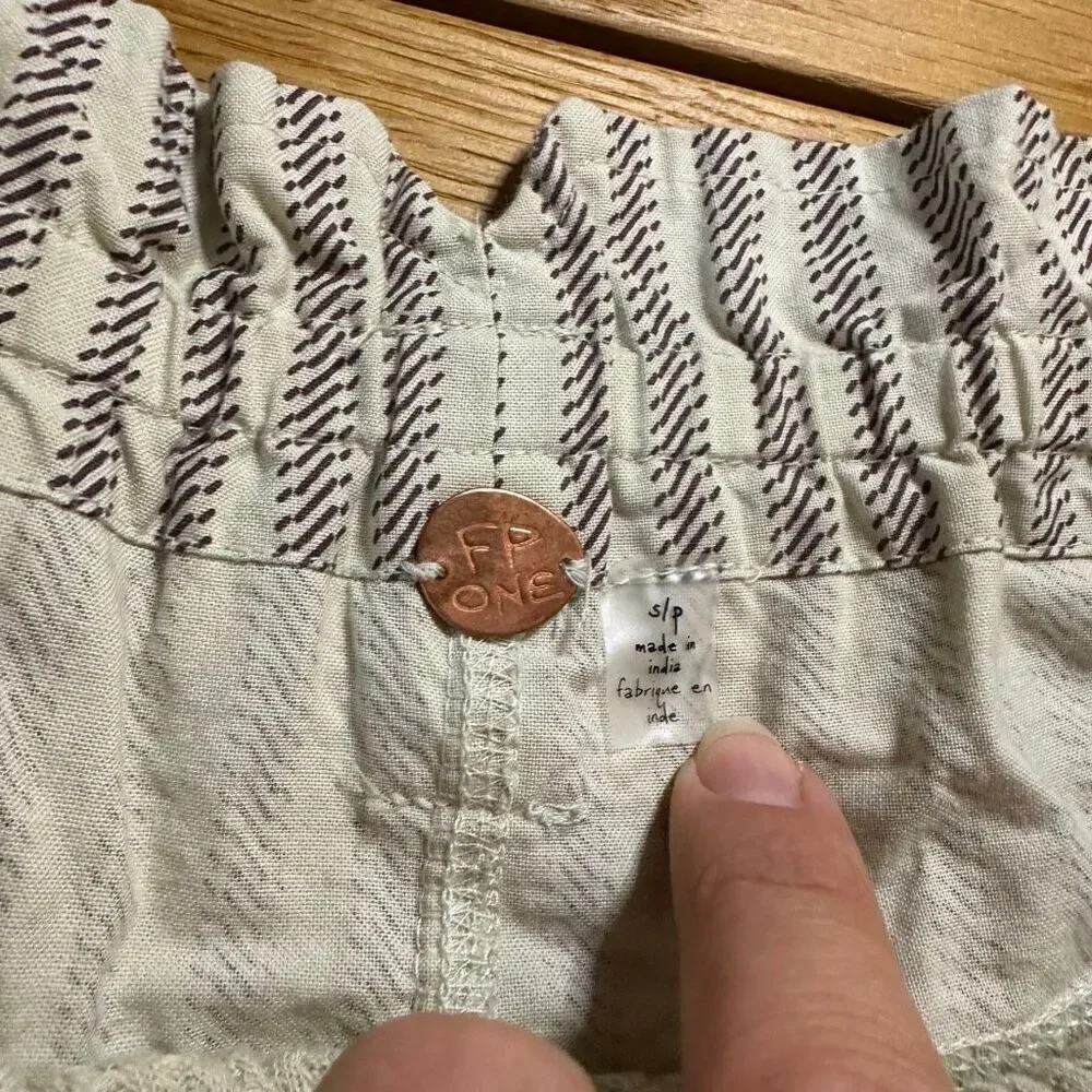 Free People One Hariet striped shorts small